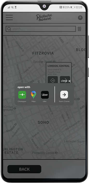 mid-fi prototype nav links screen